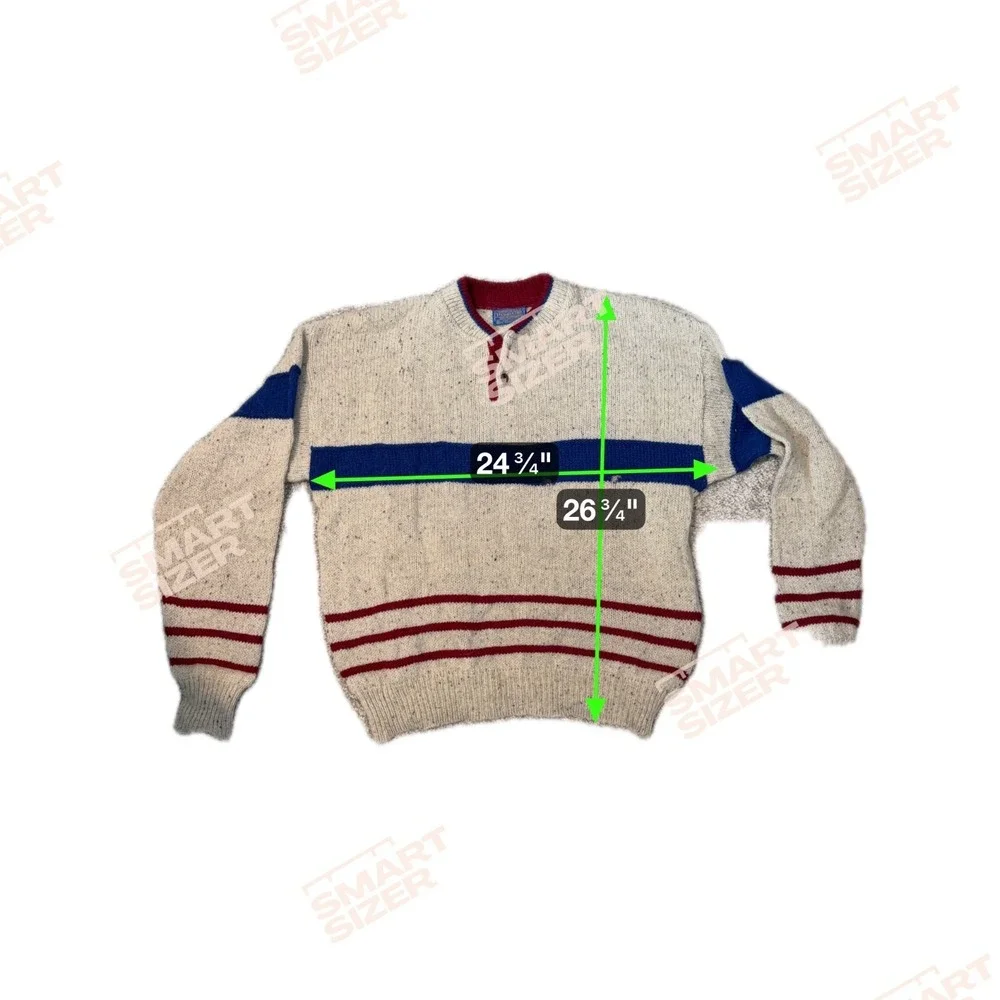 Vintage Pendleton Henley Sweater Size XL 100% Wool Academia Preppy Heritage Knit - Picture 6 of 6